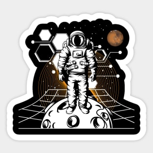 Man in Space Sticker